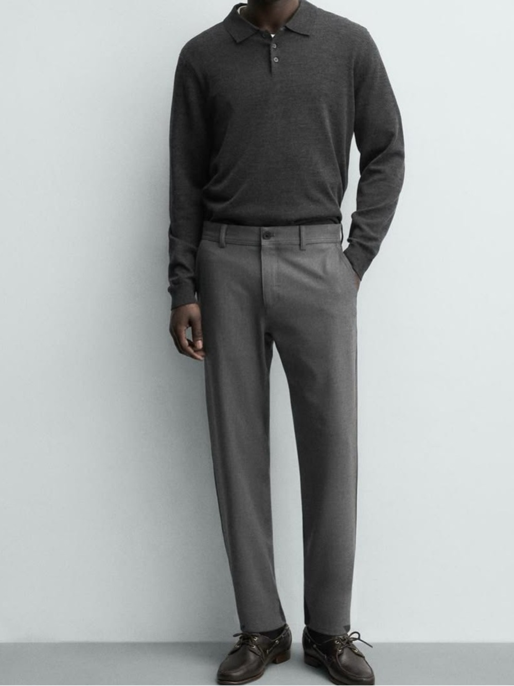 Mexx Grey flat front Dress Pants